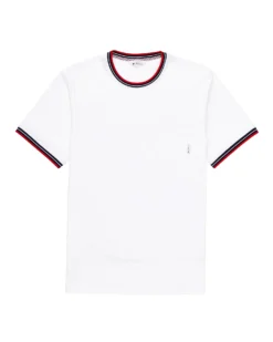 Oved Supima Cotton Pocket Crew T-Shirt - Bright White