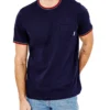 Oved Supima Cotton Pocket Crew T-Shirt - Navy Blazer Loungewear