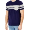 Oved Loungewear Supima Color-Block Pocket T-Shirt - Maritime Blue