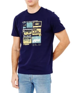 Oved The Tapes Graphic T-Shirt - Maritime Blue