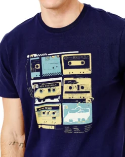 Oved The Tapes Graphic T-Shirt - Maritime Blue