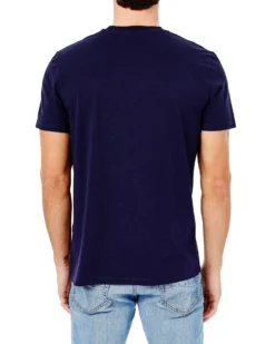 Oved Spliced Music Graphic T-Shirt - Maritime Blue