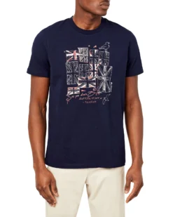 Oved Brighton Flags Graphic Tee - Maritime Blue