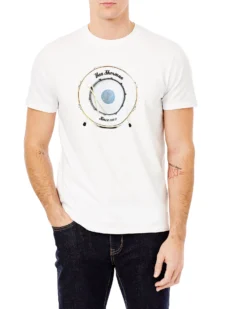 Oved Drum Target Graphic T-Shirt - Bright White Loungewear