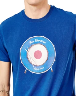 Oved Drum Target Graphic T-Shirt - Navy Peony Loungewear