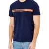 Oved Chest-Stripe Jersey T-Shirt - Navy Blazer