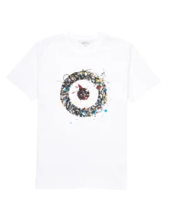 Oved Painted Target Graphic T-Shirt - Bright White