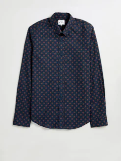 Oved Casual Shirts Micro Print Short Sleeve Shirt
