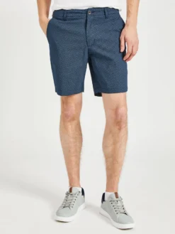 Oved Essex Printed Chino Shorts - Dark Navy