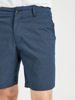 Oved Essex Printed Chino Shorts - Dark Navy