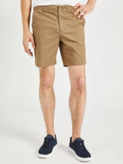 Oved Essex Printed Chino Shorts - Khaki