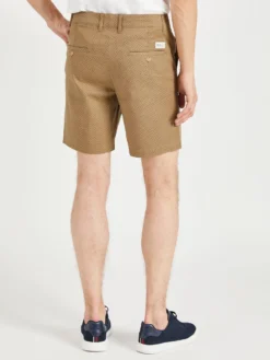 Oved Essex Printed Chino Shorts - Khaki