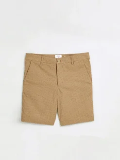 Oved Essex Printed Chino Shorts - Khaki
