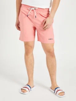 Oved Solid Swim Shorts - Coral