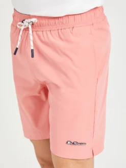 Oved Solid Swim Shorts - Coral