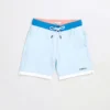 Oved Simple Color Block Swim Shorts - Sky Blue