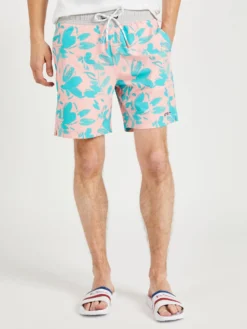 Oved Painterly Floral Swim Shorts - Blossom