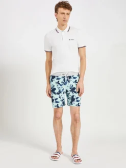 Oved Painterly Floral Swim Shorts - Eggshell
