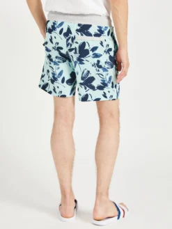 Oved Painterly Floral Swim Shorts - Eggshell