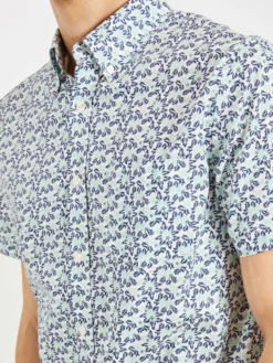 Oved Casual Shirts Botanical Print Short Sleeve Shirt