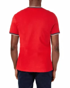 Oved Supima Cotton Pocket Crew T-Shirt - Red T-Shirts