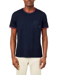 Oved Loungewear Supima Cotton Pocket T-Shirt - Navy Blazer