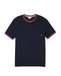 Oved Loungewear Supima Cotton Pocket T-Shirt - Navy Blazer