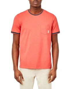 Oved Supima Cotton Pocket T-Shirt - Salmon