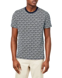 Oved Circle-Print Crew T-Shirt - Navy Blazer Loungewear