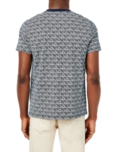 Oved Circle-Print Crew T-Shirt - Navy Blazer Loungewear