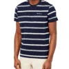 Oved T-Shirts Collegiate Stripe Crew T-Shirt - Navy Blazer