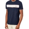 Oved Supima Chest-Stripe Crew T-Shirt - Navy Blazer T-Shirts