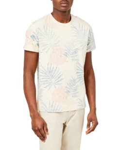 Oved Loungewear Reverse Floral-Print Tee - Ivory