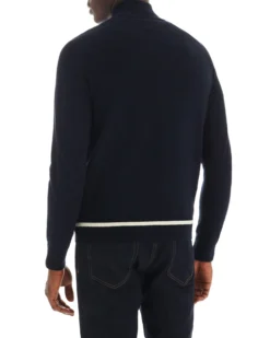 Oved Full Zip Track Sweater - Navy Blazer