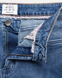 Oved 5-Pocket Denim Skinny Jeans - Blue Astor