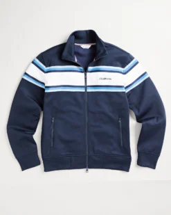 Oved Hombre Chest-Stripe Track Jacket - Navy Blazer