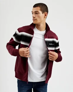 Oved Loungewear Hombre Chest-Stripe Track Jacket - Port Royal