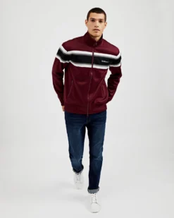 Oved Loungewear Hombre Chest-Stripe Track Jacket - Port Royal