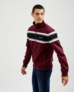 Oved Loungewear Hombre Chest-Stripe Track Jacket - Port Royal
