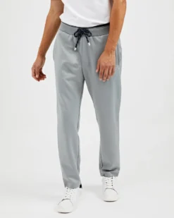 Oved Drawcord Stripe Track Pant - Grey