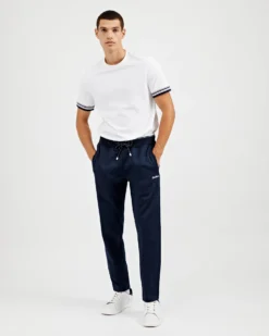 Oved Joggers & Track Pants Drawcord Stripe Track Pant - Navy Blazer