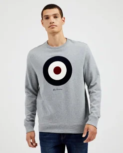 Oved Signature Target Sweatshirt - Grey Heather Loungewear