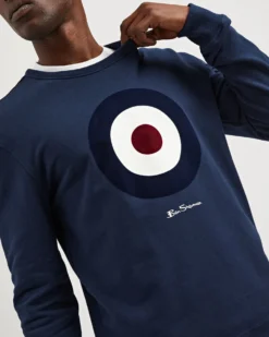 Oved Signature Target Sweatshirt - Navy Blazer Loungewear