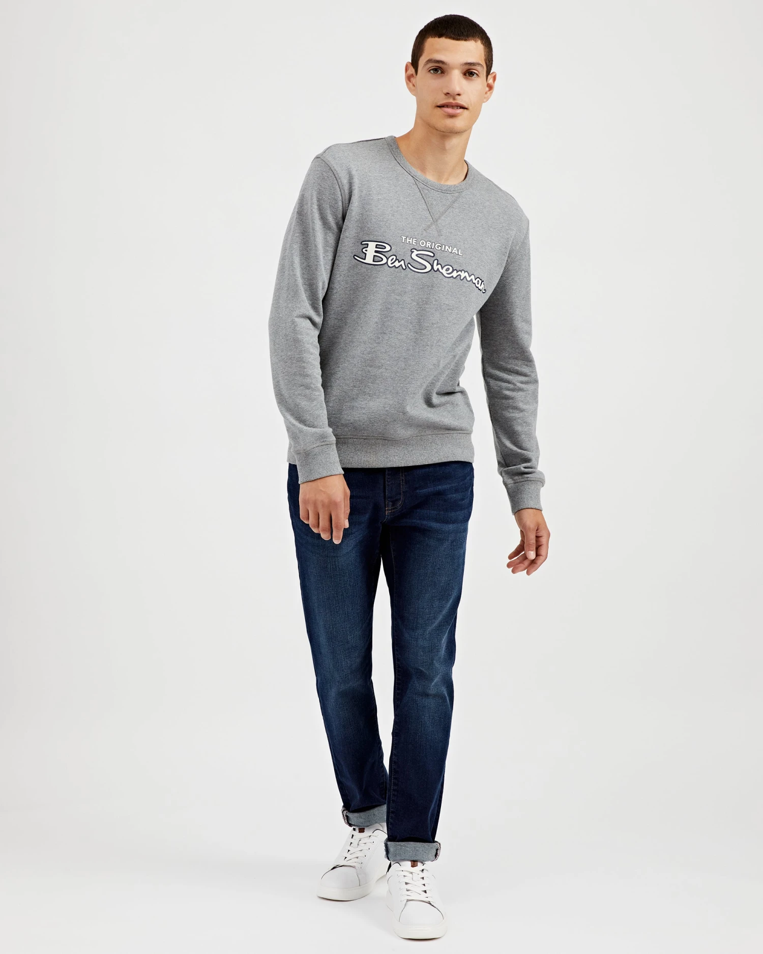 Oved Signature Logo Sweatshirt - Grey Heather 8 Oved Signature Logo Sweatshirt - Grey Heather