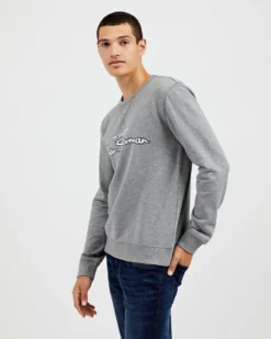 Oved Signature Logo Sweatshirt - Grey Heather 12 Oved Signature Logo Sweatshirt - Grey Heather