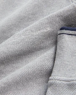 Oved Textured Knit Crewneck Sweatshirt - Grey Heather Loungewear