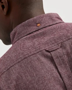 Oved Long-Sleeve Twill Flannel Shirt - Port Royal