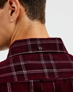 Oved Long-Sleeve Shirts Long-Sleeve Yarn-Dye Plaid Corduroy Shirt - Port Royal