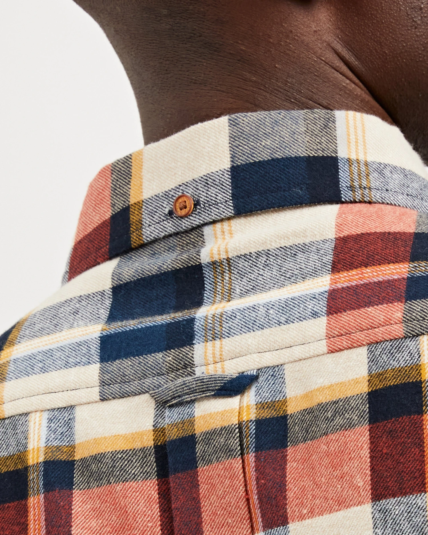 Oved Long-Sleeve Shirts Long-Sleeve Brushed Twill Overcheck Shirt - Ivory 8 Oved Long-Sleeve Shirts Long-Sleeve Brushed Twill Overcheck Shirt - Ivory