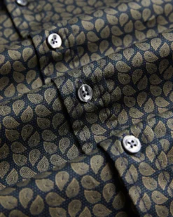 Oved Long-Sleeve Micro-Paisley Print Shirt - Navy Long-Sleeve Shirts 17 Oved Long-Sleeve Micro-Paisley Print Shirt - Navy Long-Sleeve Shirts